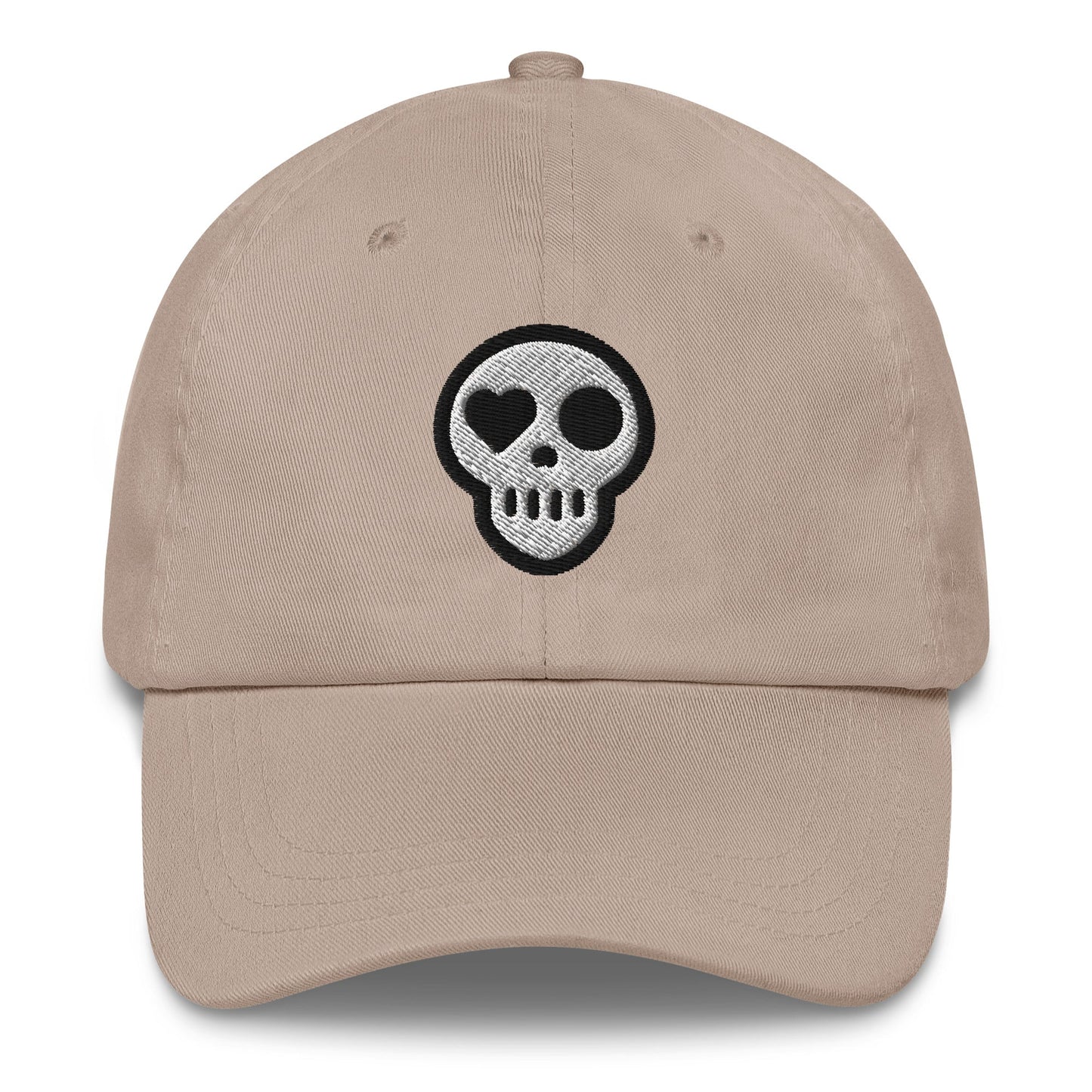 A Stone hats_legacy from Phobea with a heart eye skull logo