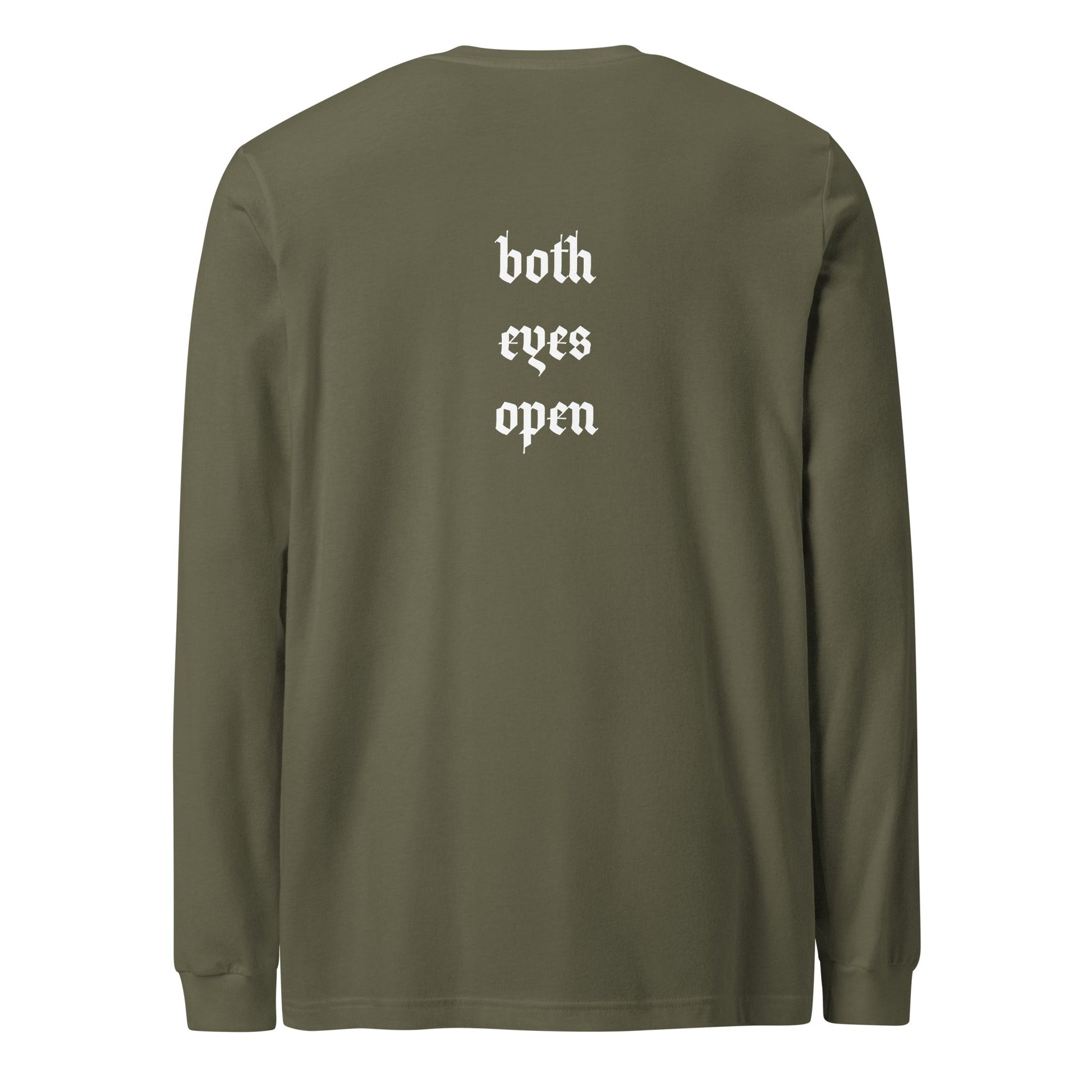 A unisex_2i tee_longsleeve from Phobea with a heart eye skull logo