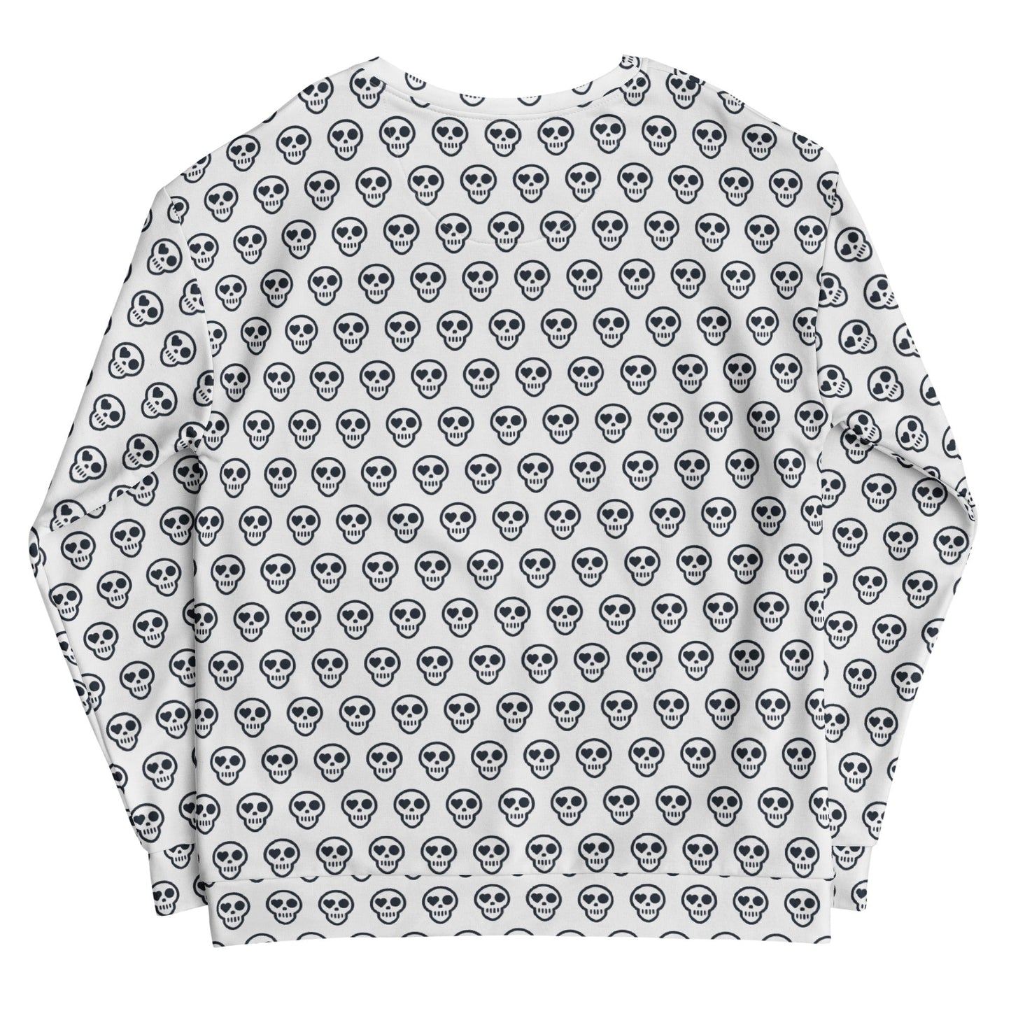 A unisex_prodigal march pullover from Phobea with a heart eye skull logo