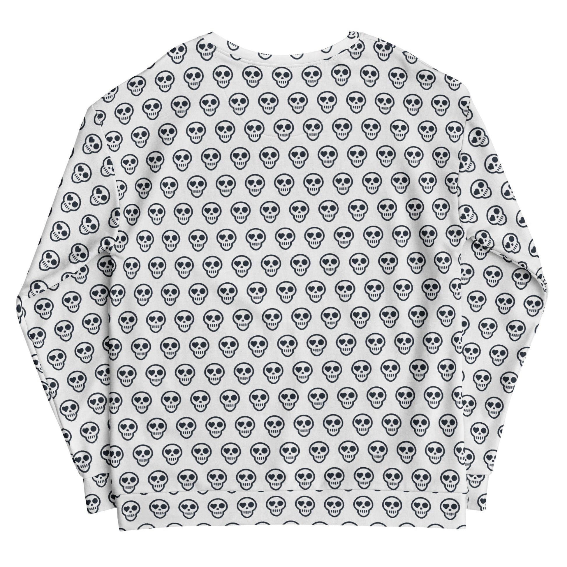 A unisex_prodigal march pullover from Phobea with a heart eye skull logo