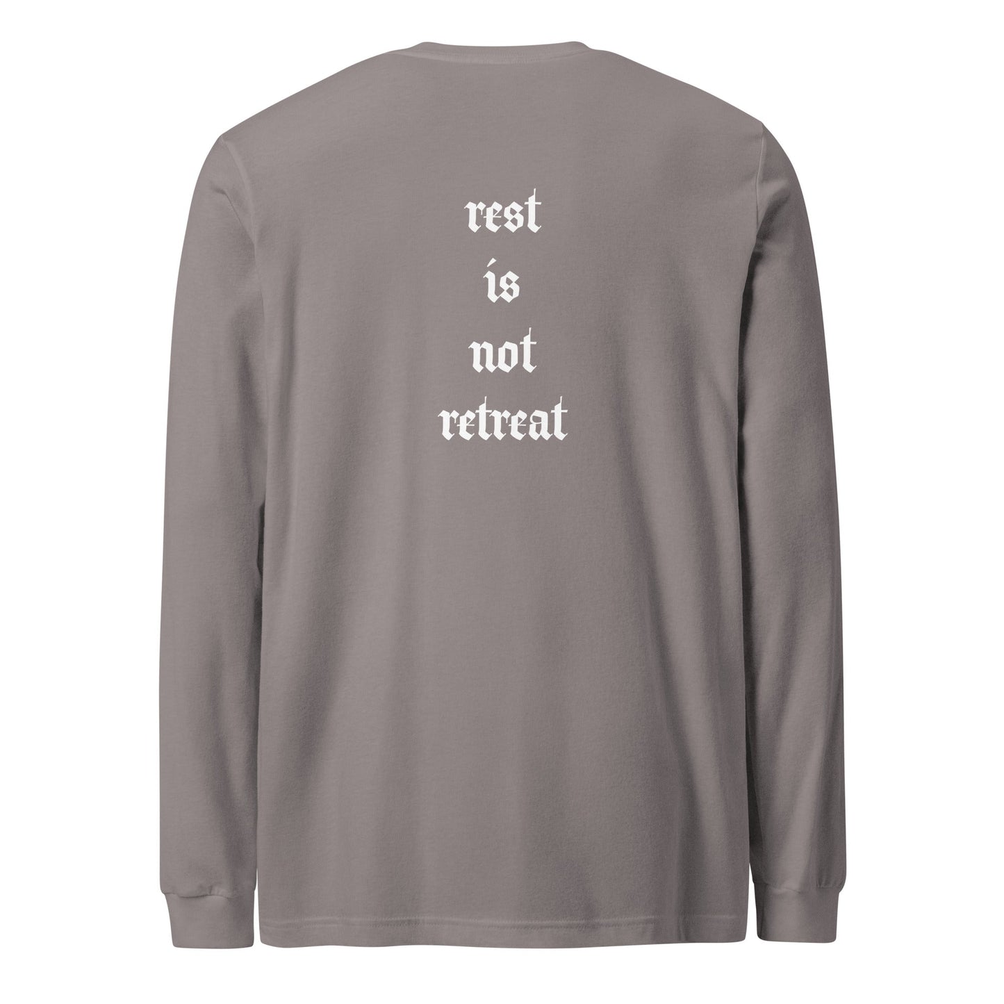 A unisex_rest_tee_longsleeve from Phobea with a heart eye skull logo