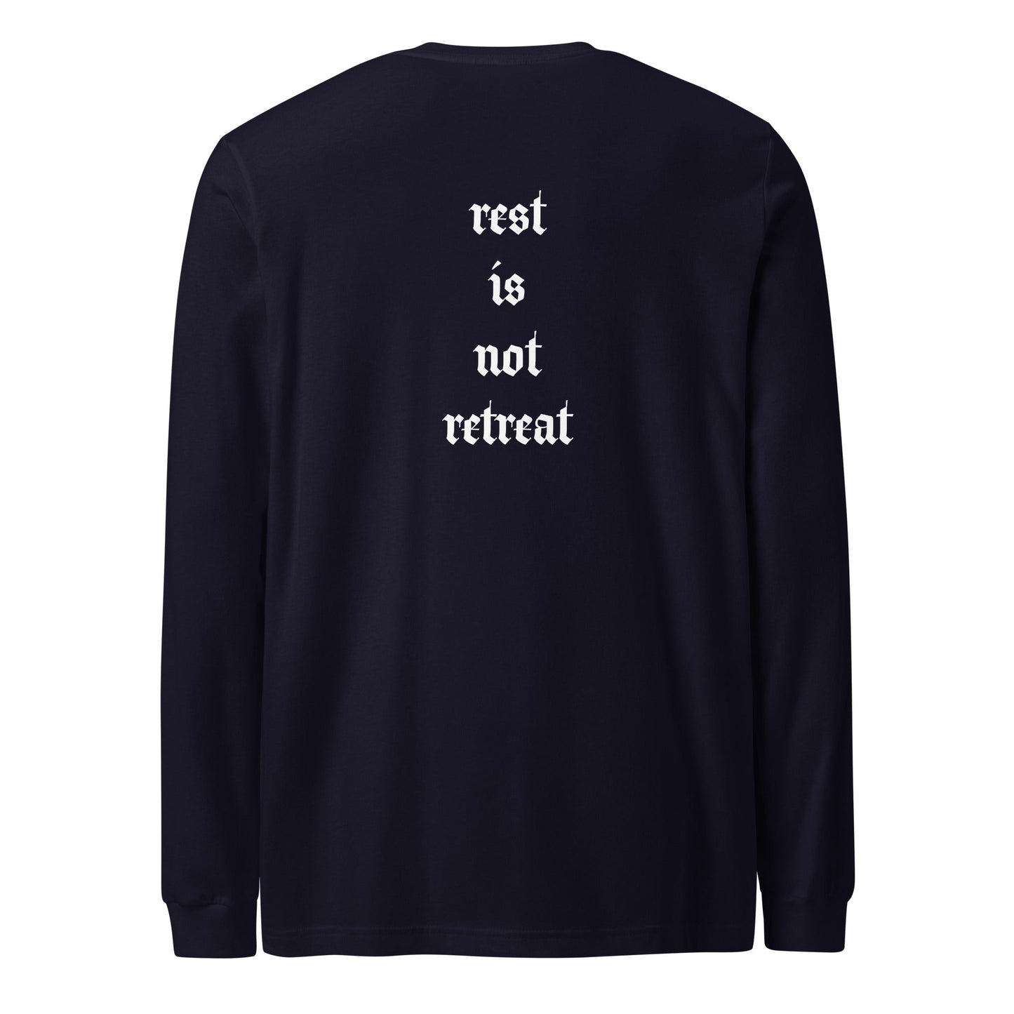 A unisex_rest_tee_longsleeve from Phobea with a heart eye skull logo