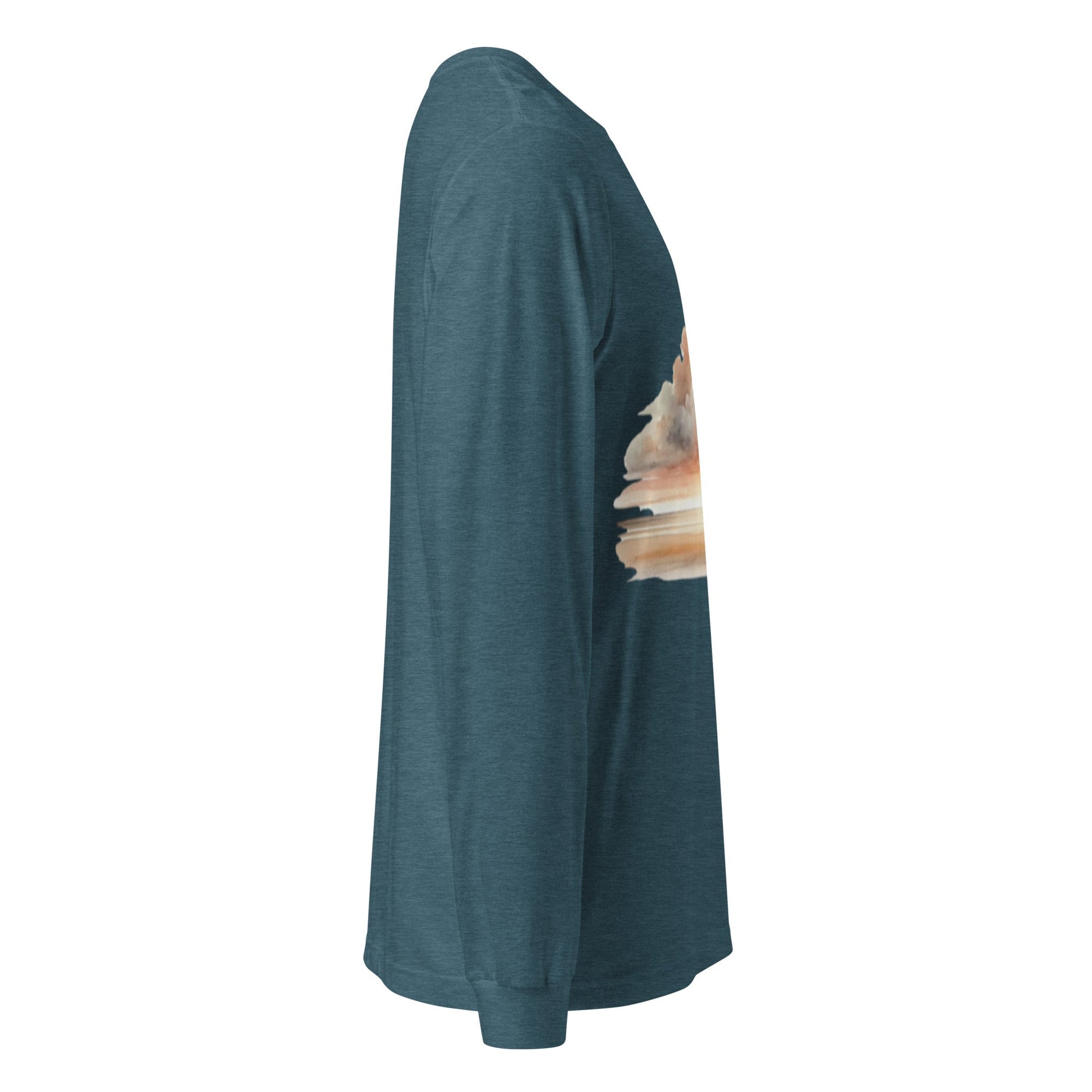 A unisex_wait for this tee_longsleeve from Phobea with a heart eye skull logo