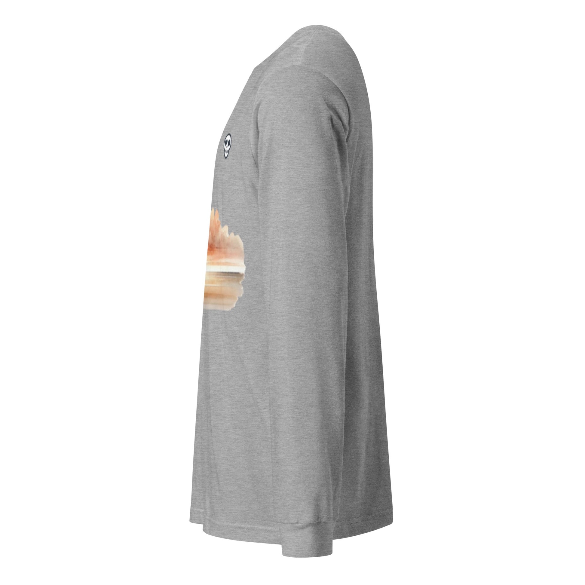 A unisex_wait for this tee_longsleeve from Phobea with a heart eye skull logo