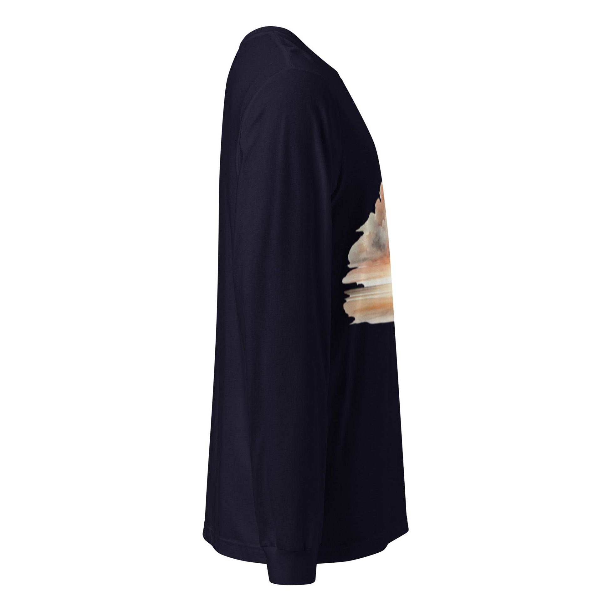 A unisex_wait for this tee_longsleeve from Phobea with a heart eye skull logo