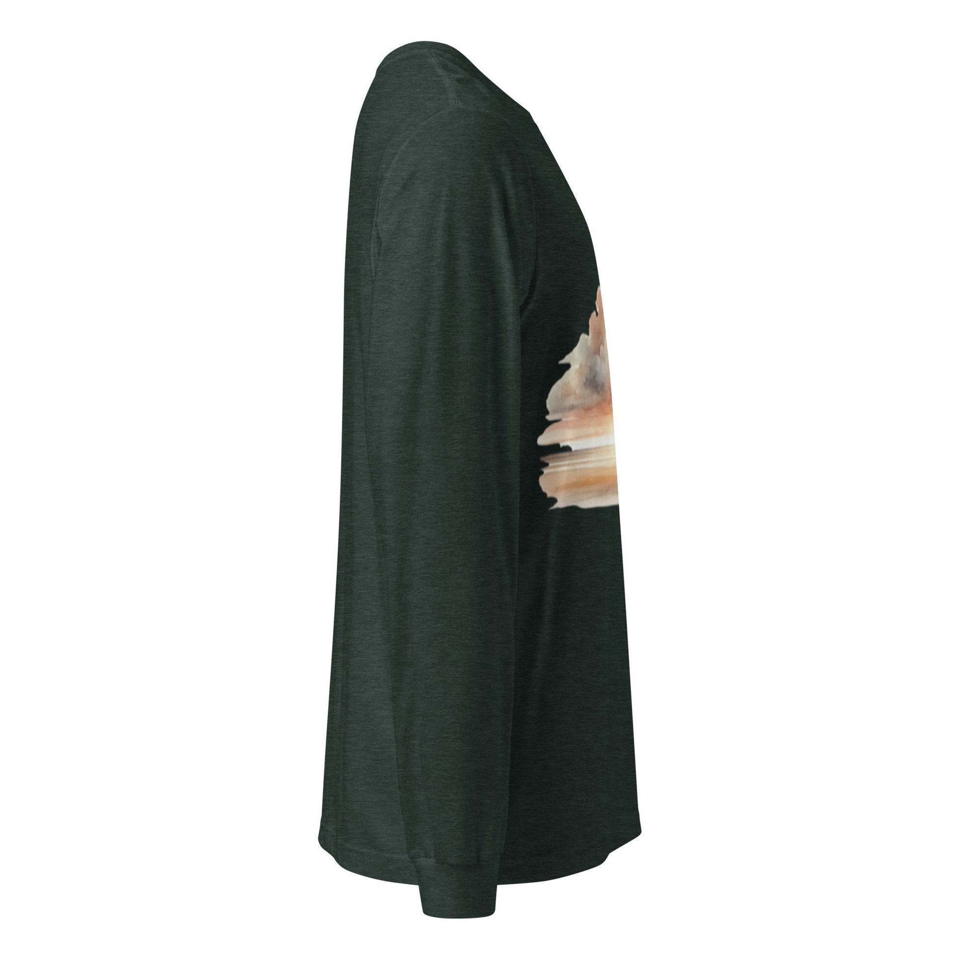 A unisex_wait for this tee_longsleeve from Phobea with a heart eye skull logo