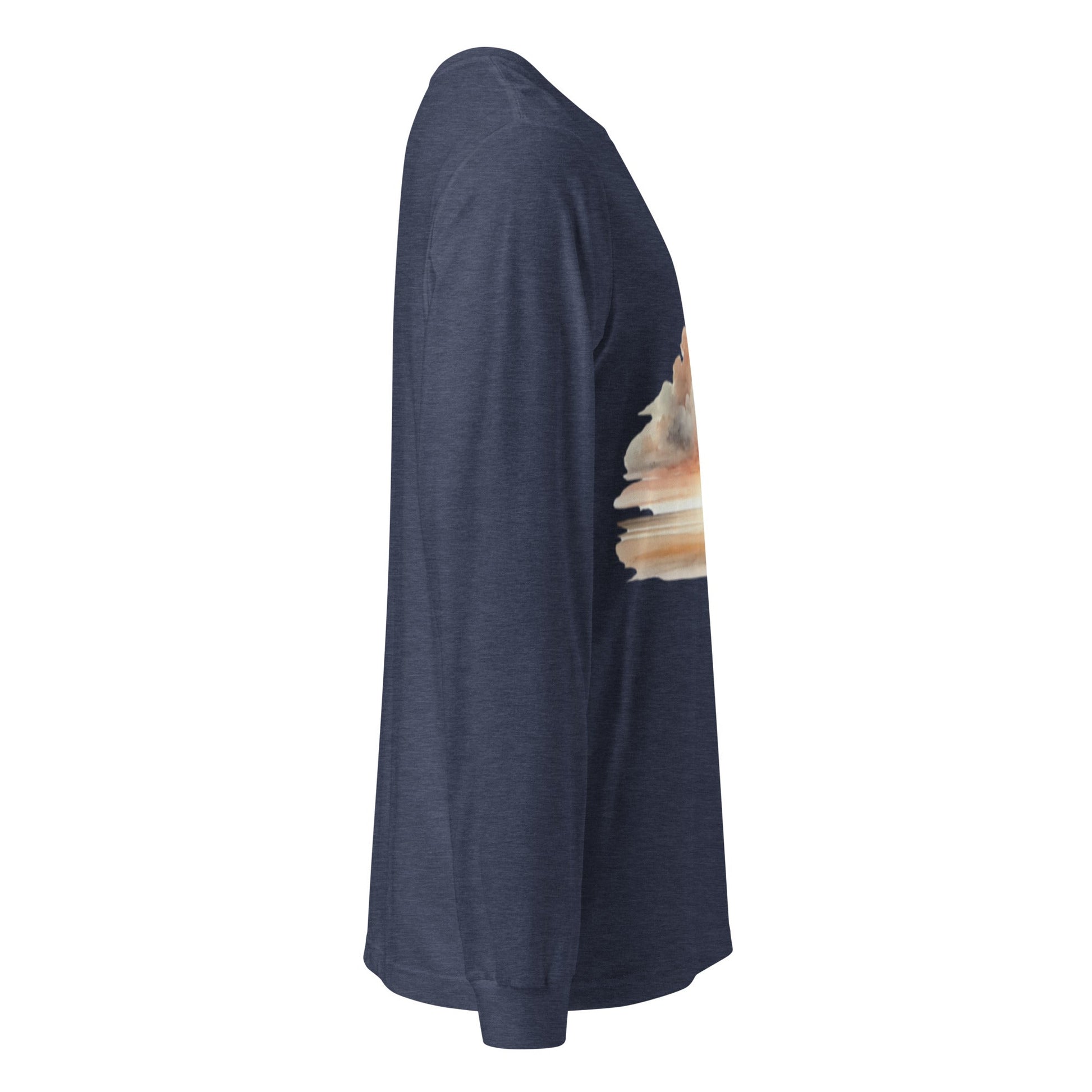 A unisex_wait for this tee_longsleeve from Phobea with a heart eye skull logo