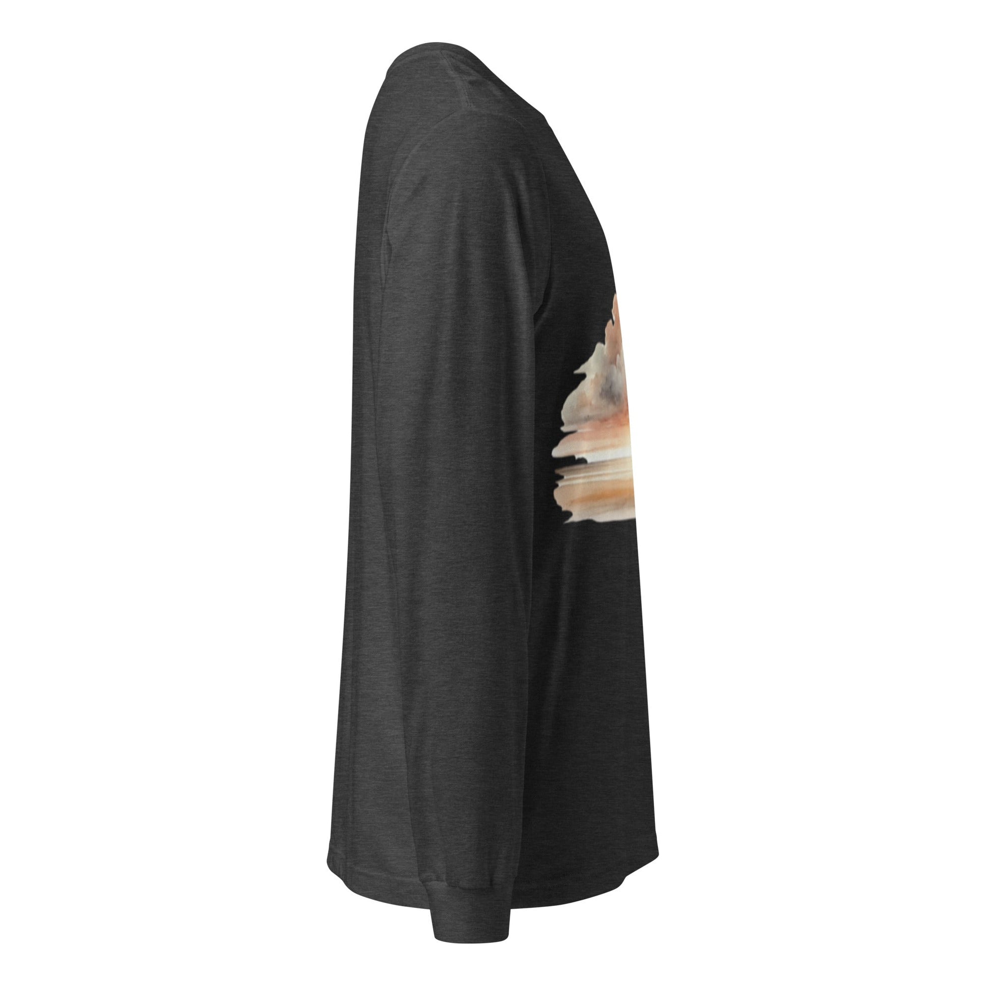 A unisex_wait for this tee_longsleeve from Phobea with a heart eye skull logo