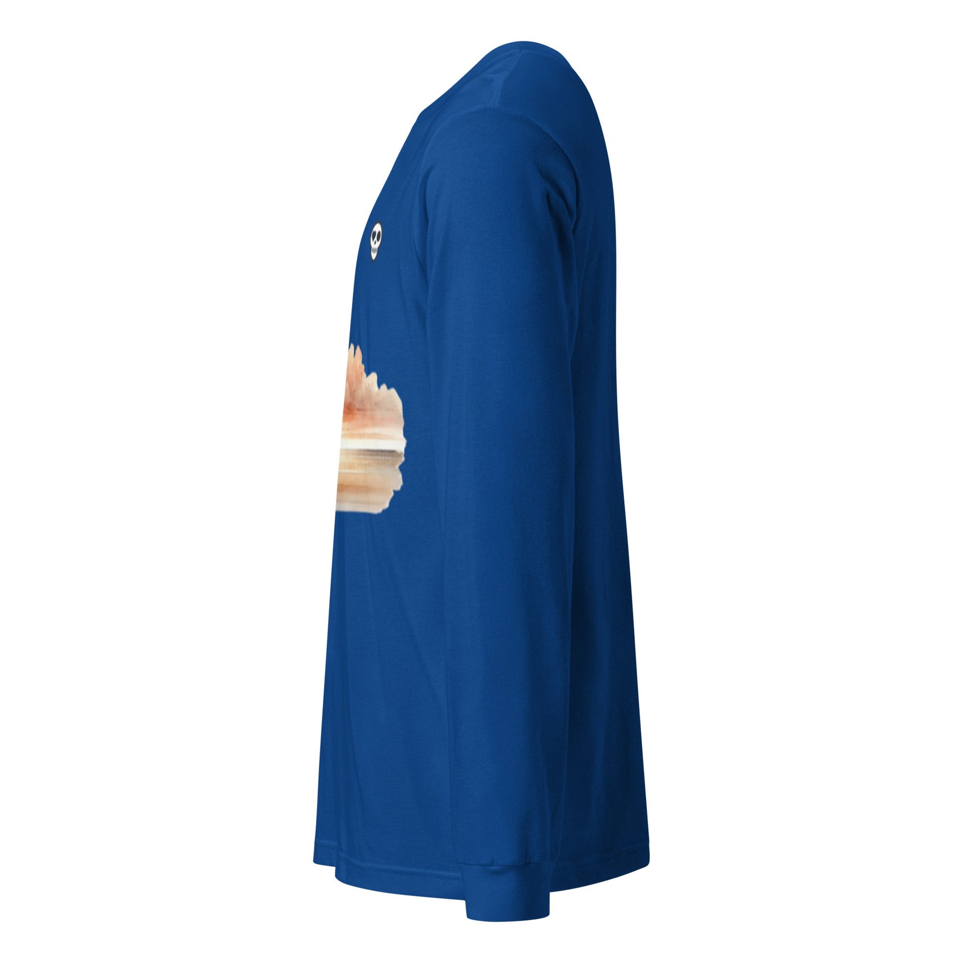 A unisex_wait for this tee_longsleeve from Phobea with a heart eye skull logo