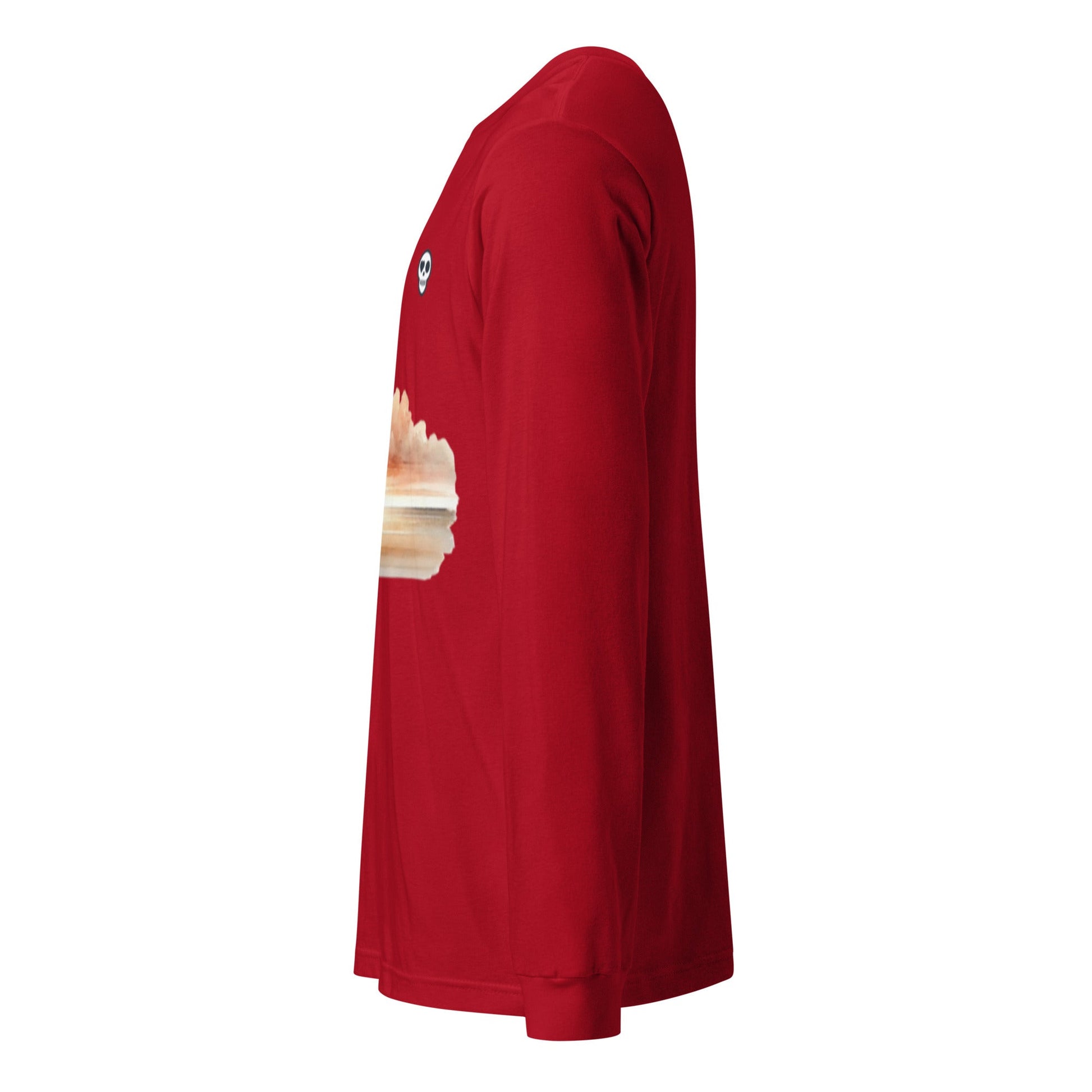 A unisex_wait for this tee_longsleeve from Phobea with a heart eye skull logo