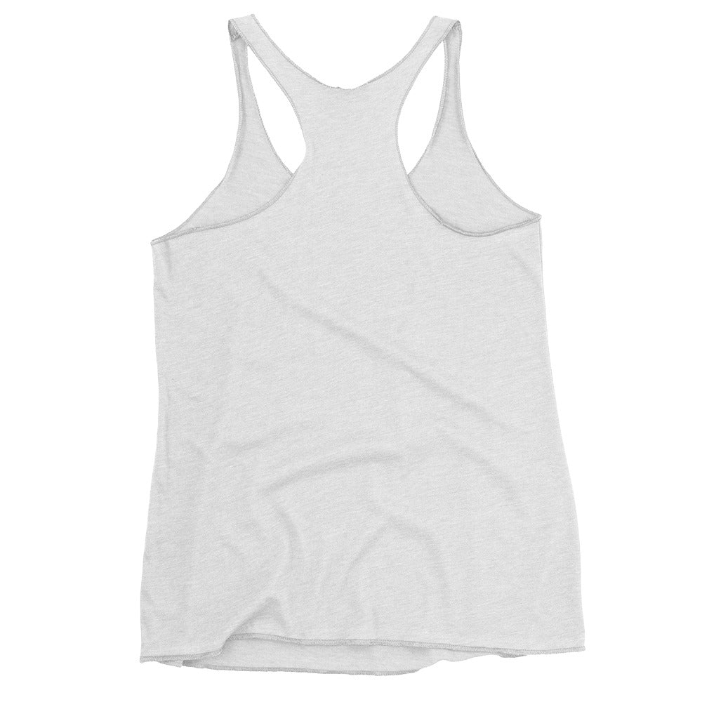 A womens_Pulse Tank from Phobea with a heart eye skull logo