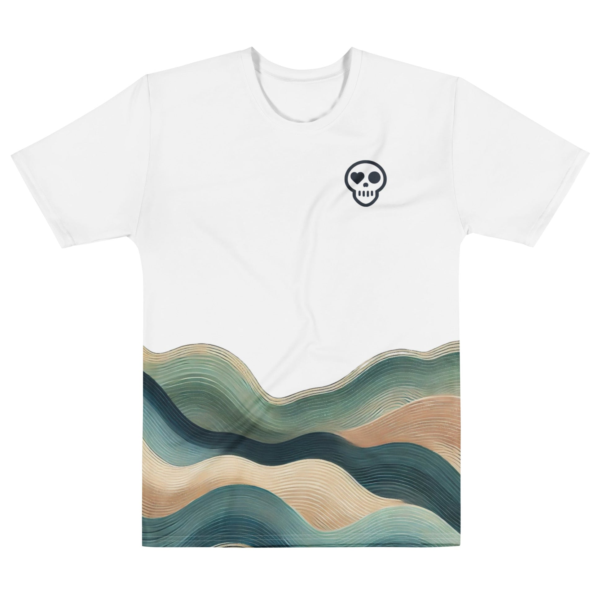 A XS unisex_undertone tee from Phobea with a heart eye skull logo