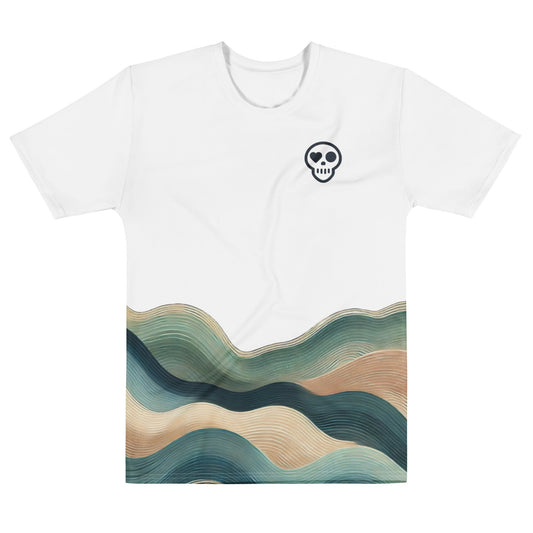 A XS unisex_undertone tee from Phobea with a heart eye skull logo