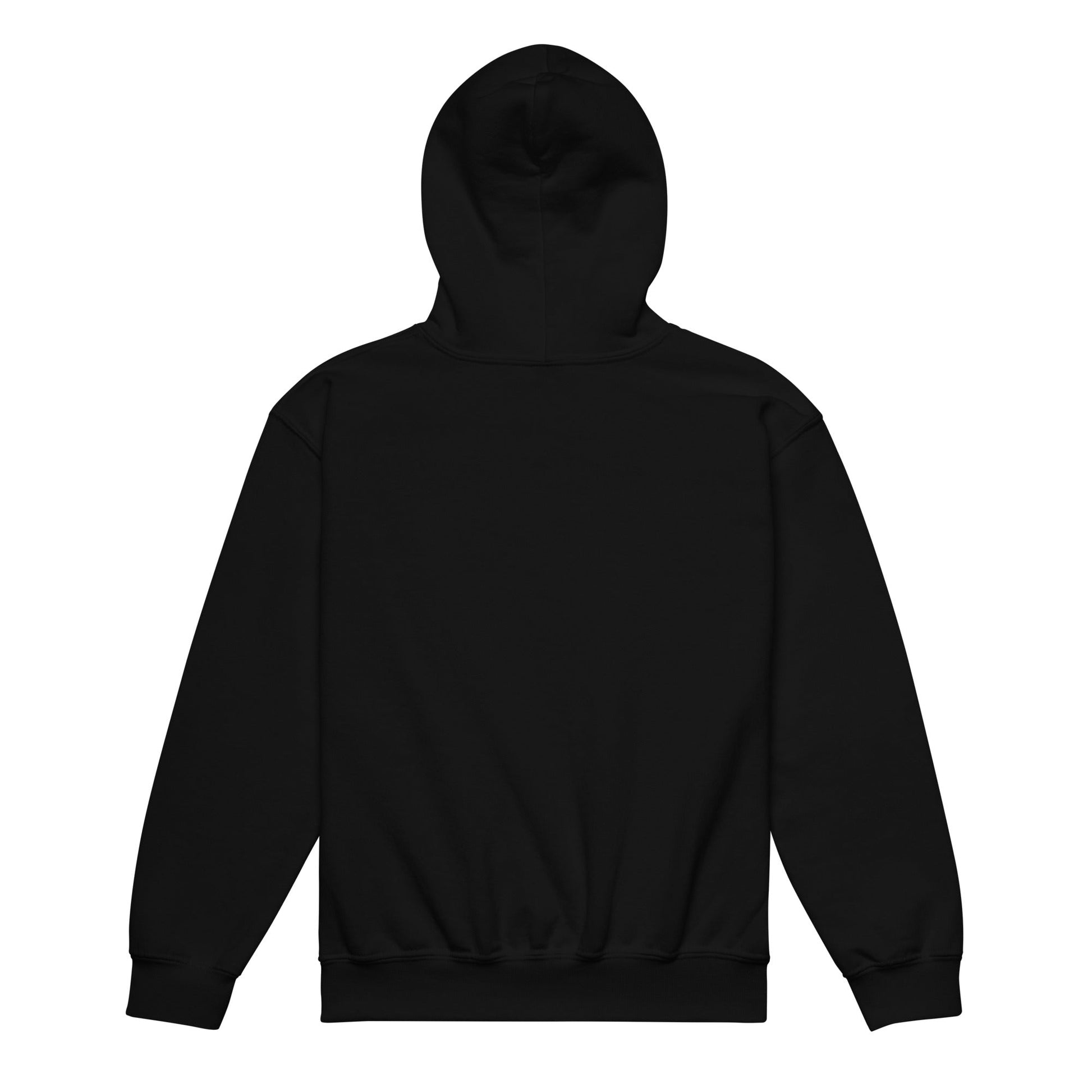 A youth_Undying Youth Hoodie from Phobea with a heart eye skull logo