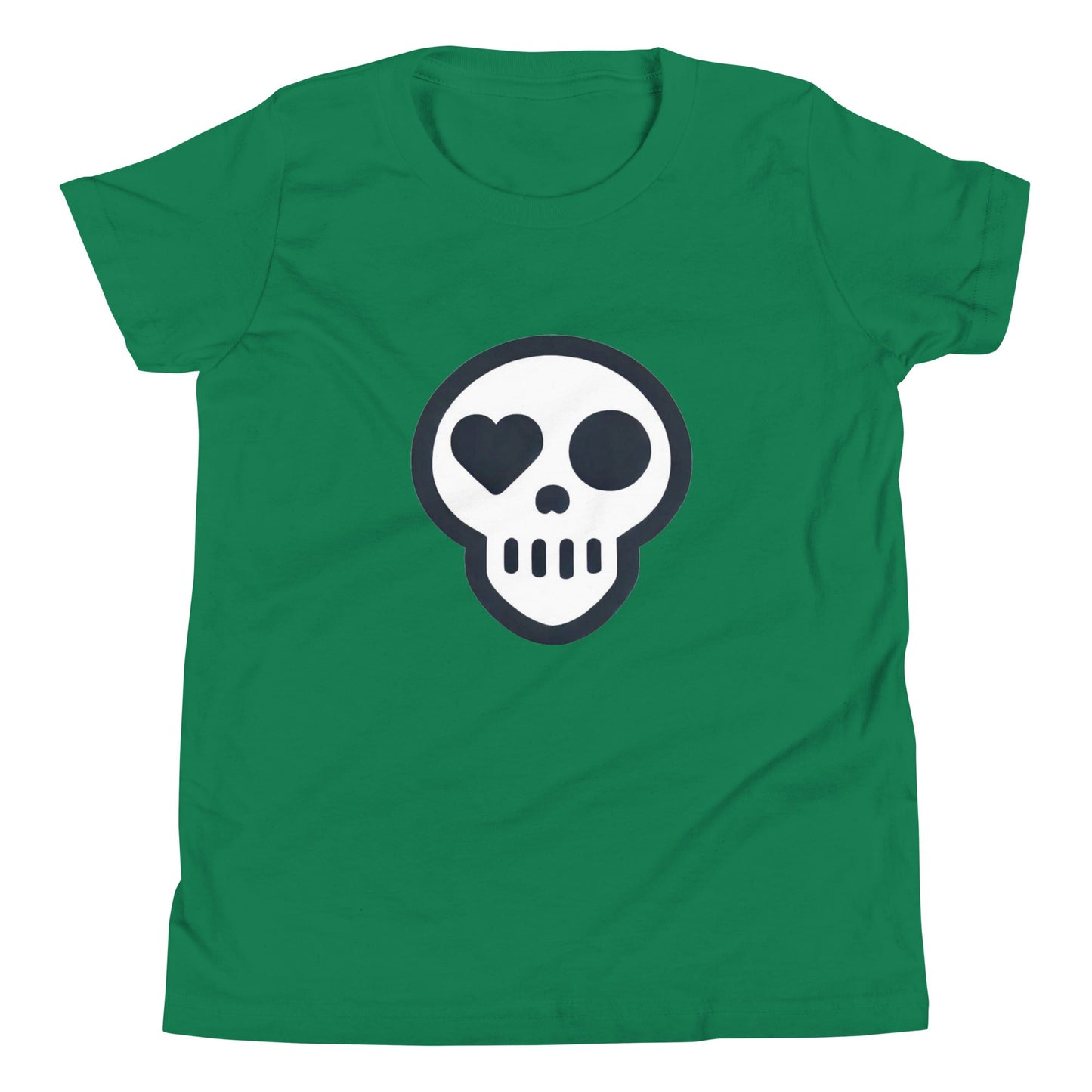 A Kelly / S youth_Awakening Tee from Phobea with a heart eye skull logo