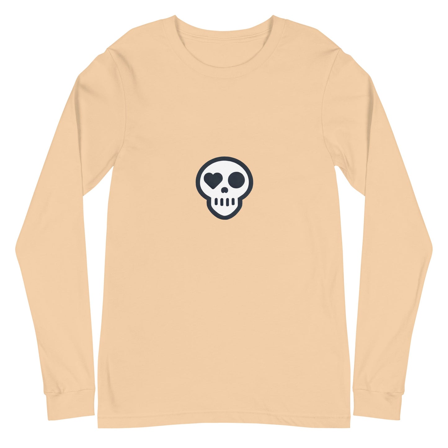 A Sand Dune / XS unisex_Reckoning Tee from Phobea with a heart eye skull logo