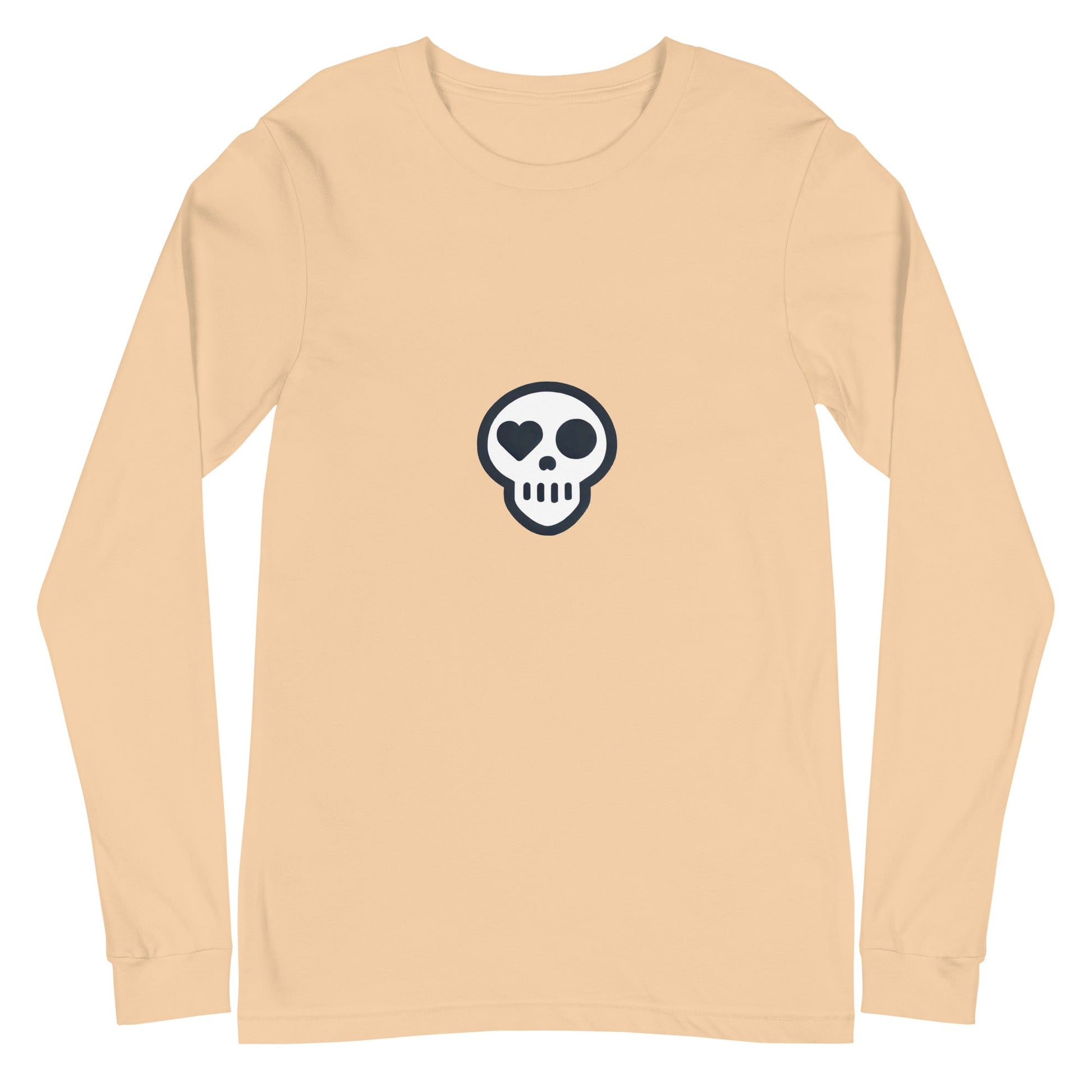 A Sand Dune / XS unisex_Reckoning Tee from Phobea with a heart eye skull logo