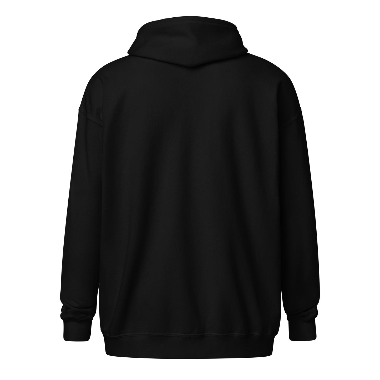 A unisex_phantom zip from Phobea with a heart eye skull logo