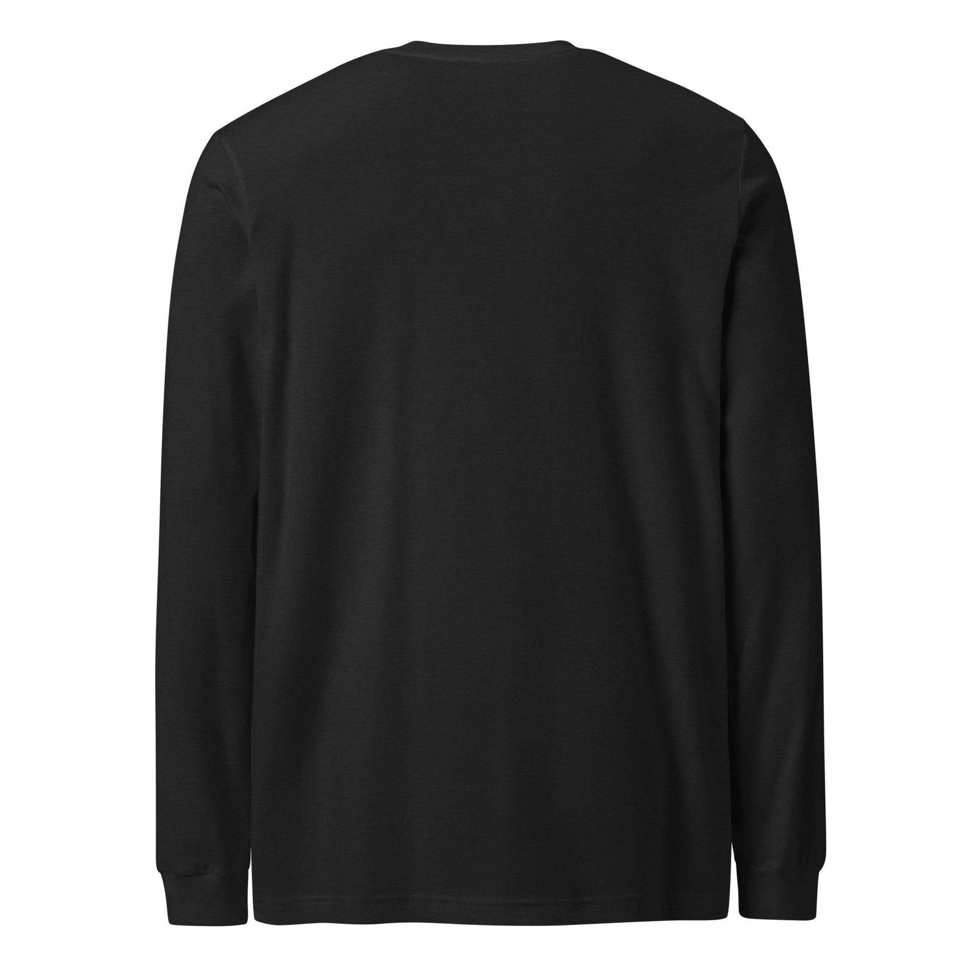 A unisex_wait for this tee_longsleeve from Phobea with a heart eye skull logo